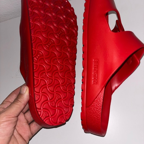 Birkenstock Red Men's Sandals 11 - Picture 4 of 5